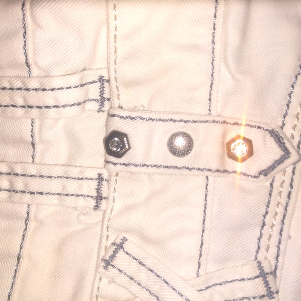 Rare egg shell Cipo And Baxx Double waisted jeans